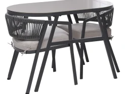 Set bistrot MUROS Metallo Grigio