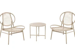 Set bistrot OVARO Rattan sintetico (PE) Beige