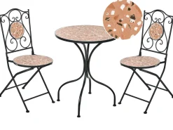 Set bistrot Pieghevole ADRANO Metallo Nero