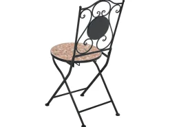 Set bistrot Pieghevole ADRANO Metallo Nero