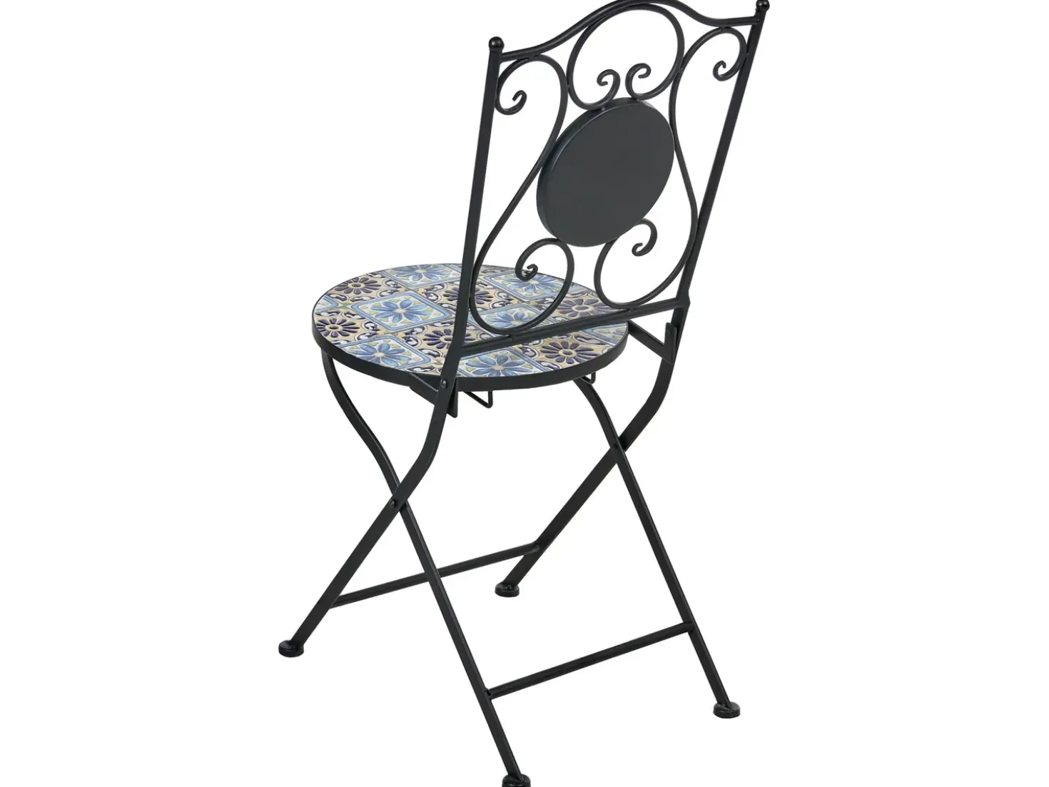 Set bistrot Pieghevole AGGIUS Metallo Nero