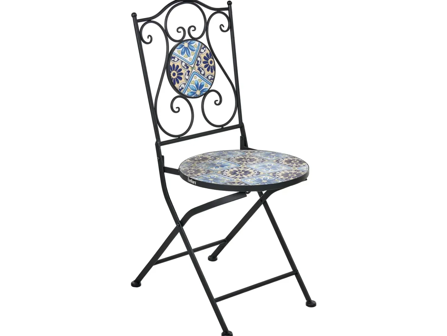 Set bistrot Pieghevole AGGIUS Metallo Nero