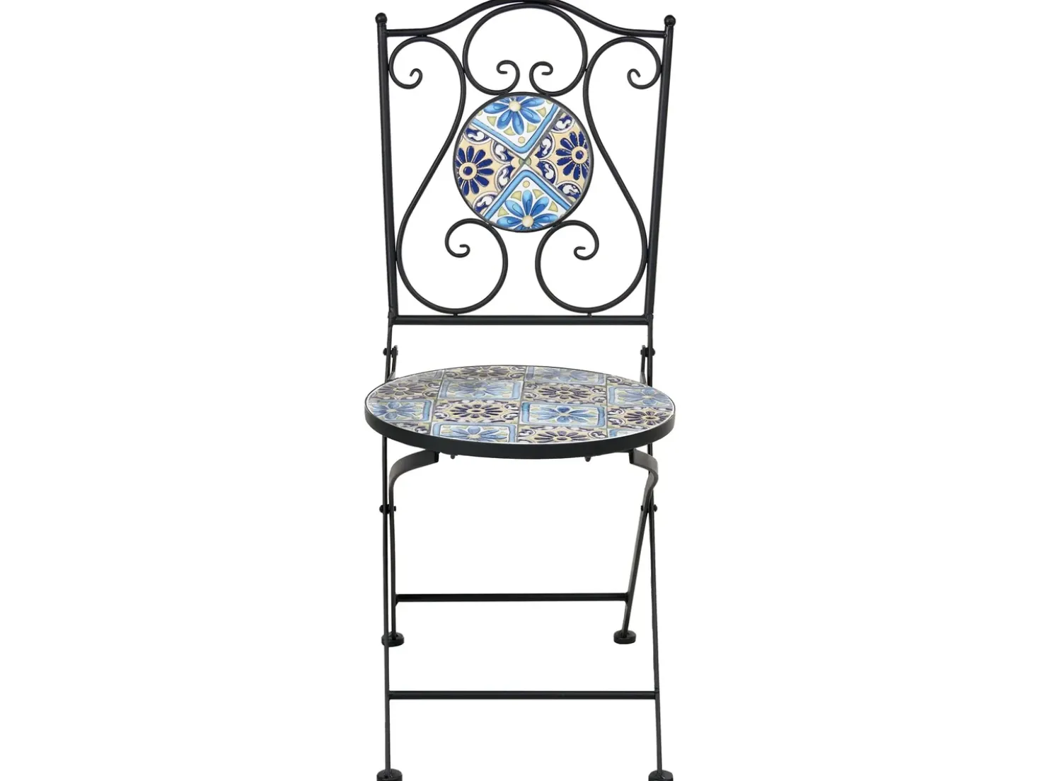 Set bistrot Pieghevole AGGIUS Metallo Nero