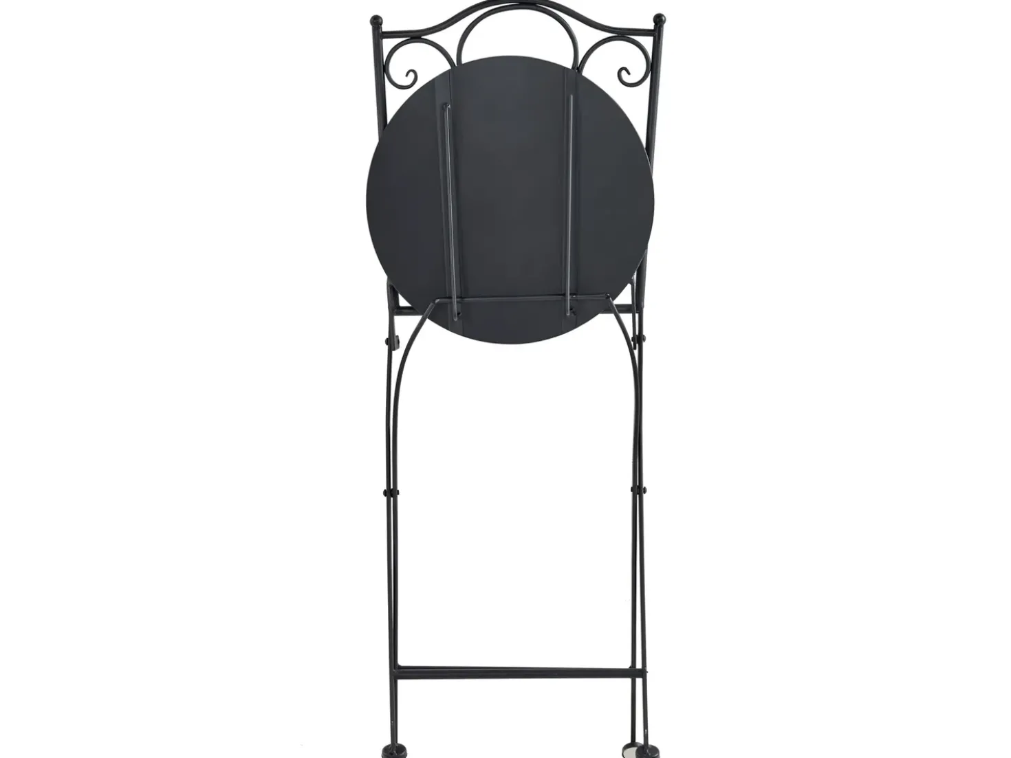 Set bistrot Pieghevole AGGIUS Metallo Nero