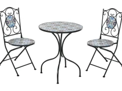 Set bistrot Pieghevole AGGIUS Metallo Nero