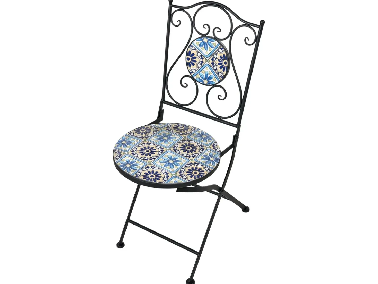 Set bistrot Pieghevole AGGIUS Metallo Nero