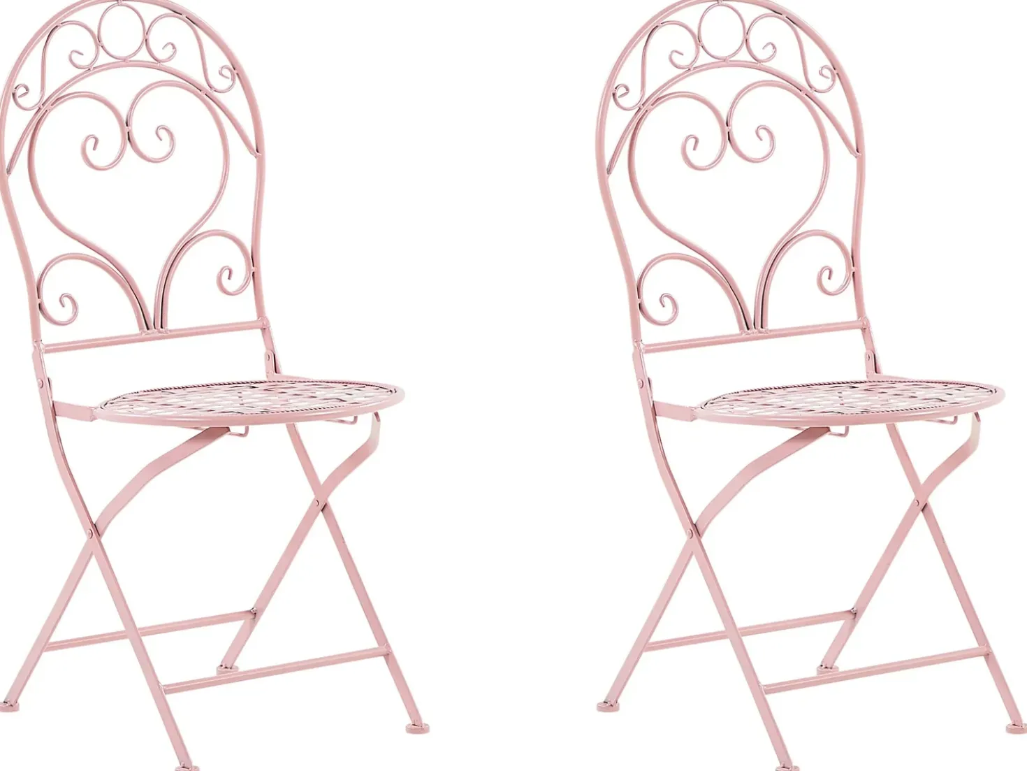 Set bistrot Pieghevole ALBINIA Metallo Rosa