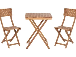 Set bistrot Pieghevole ARDORE Legno d'eucalipto Marrone