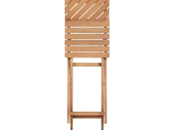 Set bistrot Pieghevole ARDORE Legno d'eucalipto Marrone