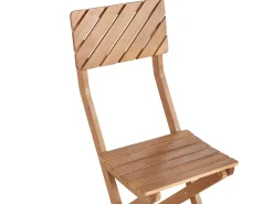 Set bistrot Pieghevole ARDORE Legno d'eucalipto Marrone