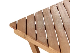 Set bistrot Pieghevole ARDORE Legno d'eucalipto Marrone