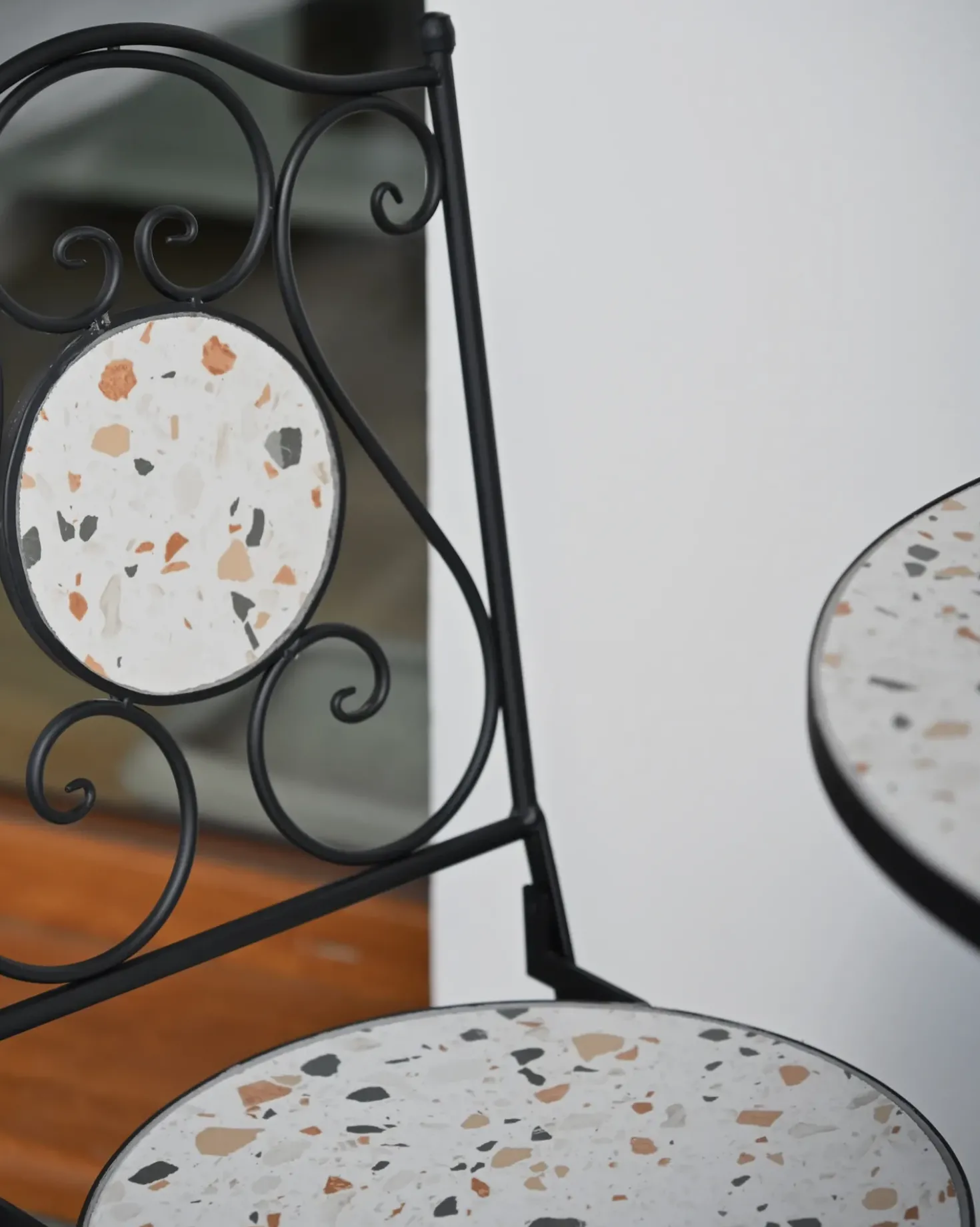 Set bistrot Pieghevole ARTENA Metallo Nero