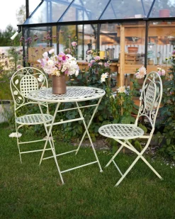 Set bistrot Pieghevole BIVIO Metallo Verde chiaro