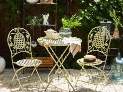 Set bistrot Pieghevole BIVIO Metallo Verde chiaro