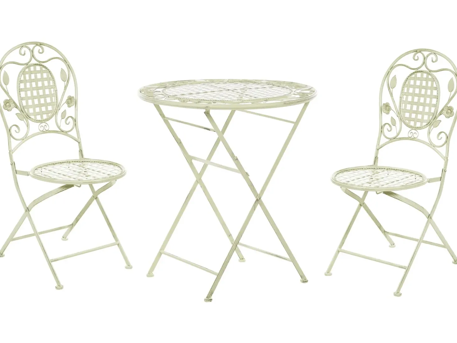 Set bistrot Pieghevole BIVIO Metallo Verde chiaro