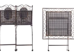Set bistrot Pieghevole BORMIO Metallo Nero