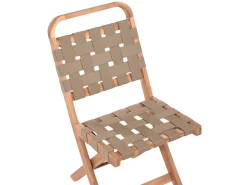 Set bistrot Pieghevole CALCIANO Legno di acacia certificato Marrone