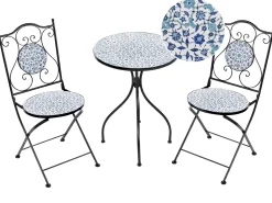 Set bistrot Pieghevole CHAPECO Metallo Nero