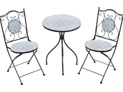 Set bistrot Pieghevole CHAPECO Metallo Nero