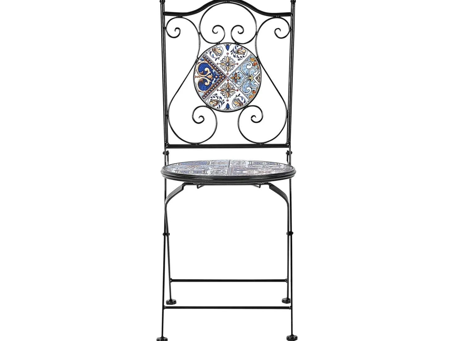 Set bistrot Pieghevole CIVITA Metallo Nero