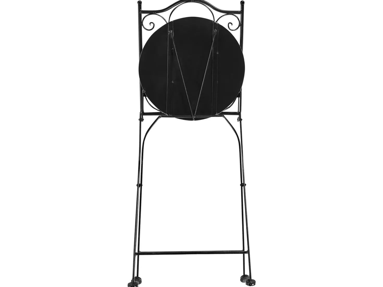 Set bistrot Pieghevole CIVITA Metallo Nero
