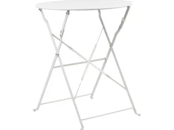 Set bistrot Pieghevole FIORI Metallo Bianco
