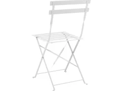 Set bistrot Pieghevole FIORI Metallo Bianco