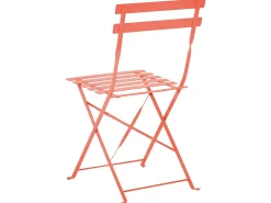 Set bistrot Pieghevole FIORI Metallo Corallo