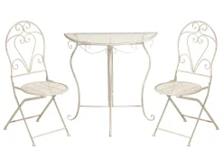 Set bistrot Pieghevole FOLELLI Metallo Beige chiaro