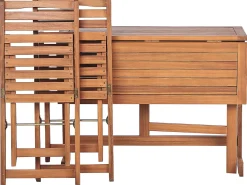 Set bistrot Pieghevole LENOLA Legno d'acacia Marrone