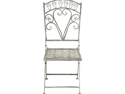 Set bistrot Pieghevole NURRA Metallo Grigio