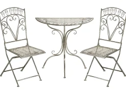 Set bistrot Pieghevole NURRA Metallo Grigio