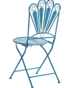 Set bistrot Pieghevole PAVIA Metallo Blu