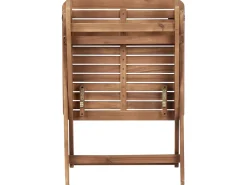 Set bistrot Pieghevole PARAGGI Legno di acacia certificato Marrone