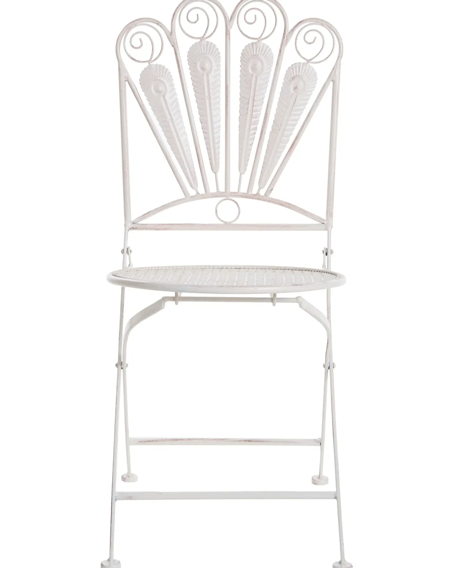 Set bistrot Pieghevole PAVIA Metallo Bianco sporco