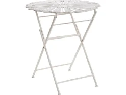 Set bistrot Pieghevole PAVIA Metallo Bianco sporco