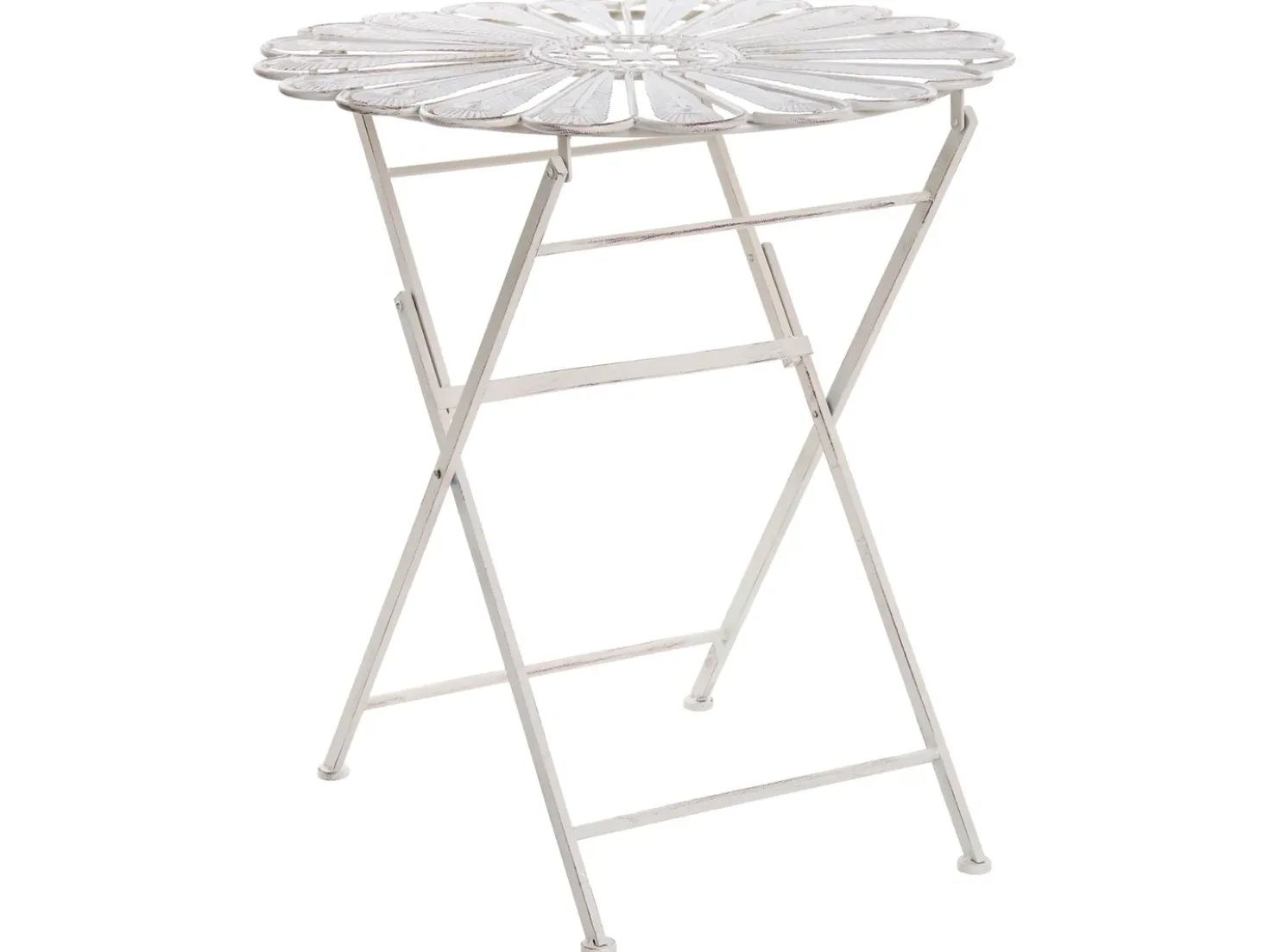 Set bistrot Pieghevole PAVIA Metallo Bianco sporco