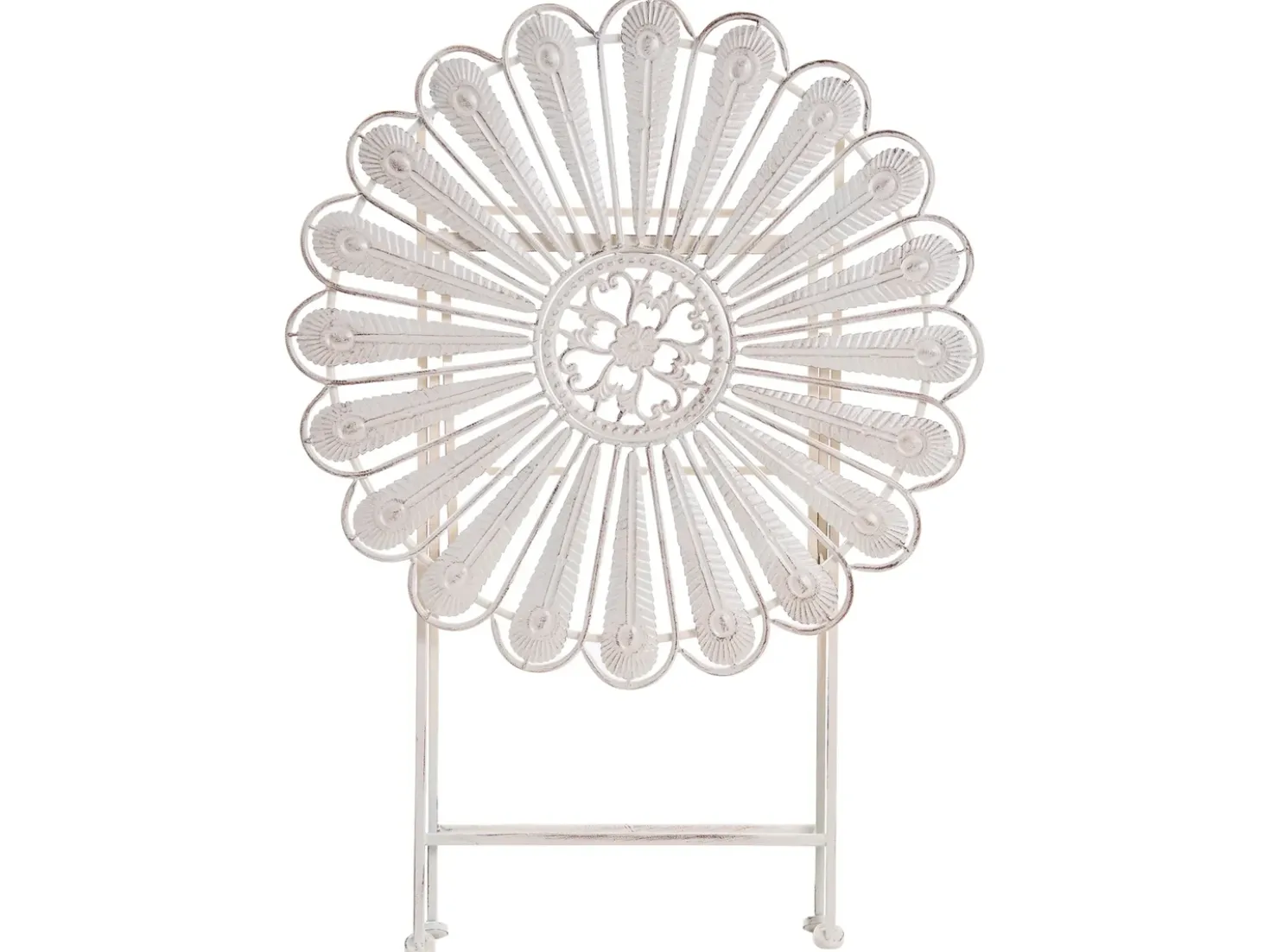 Set bistrot Pieghevole PAVIA Metallo Bianco sporco