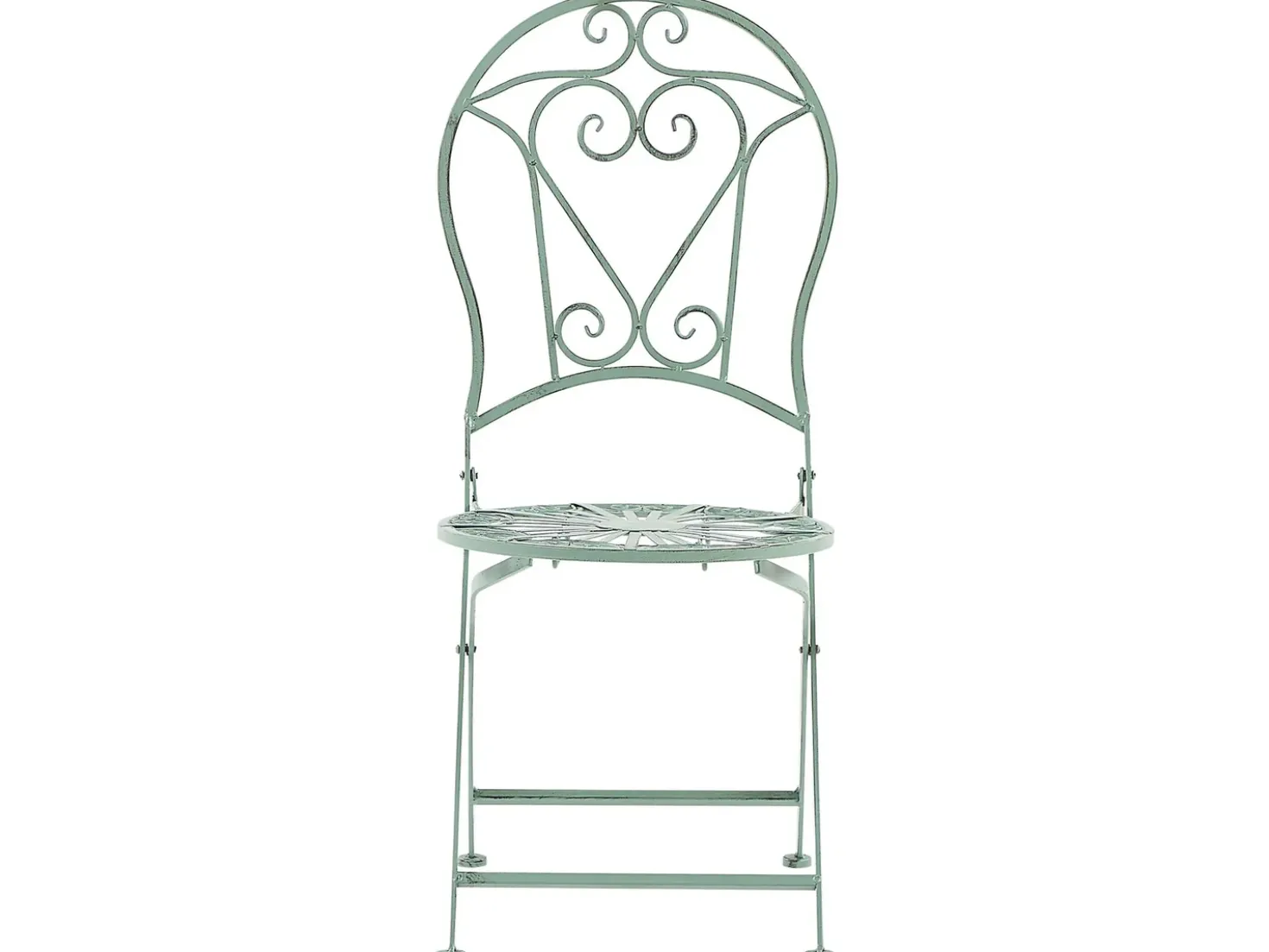 Set bistrot Pieghevole TRENTO Metallo Verde chiaro