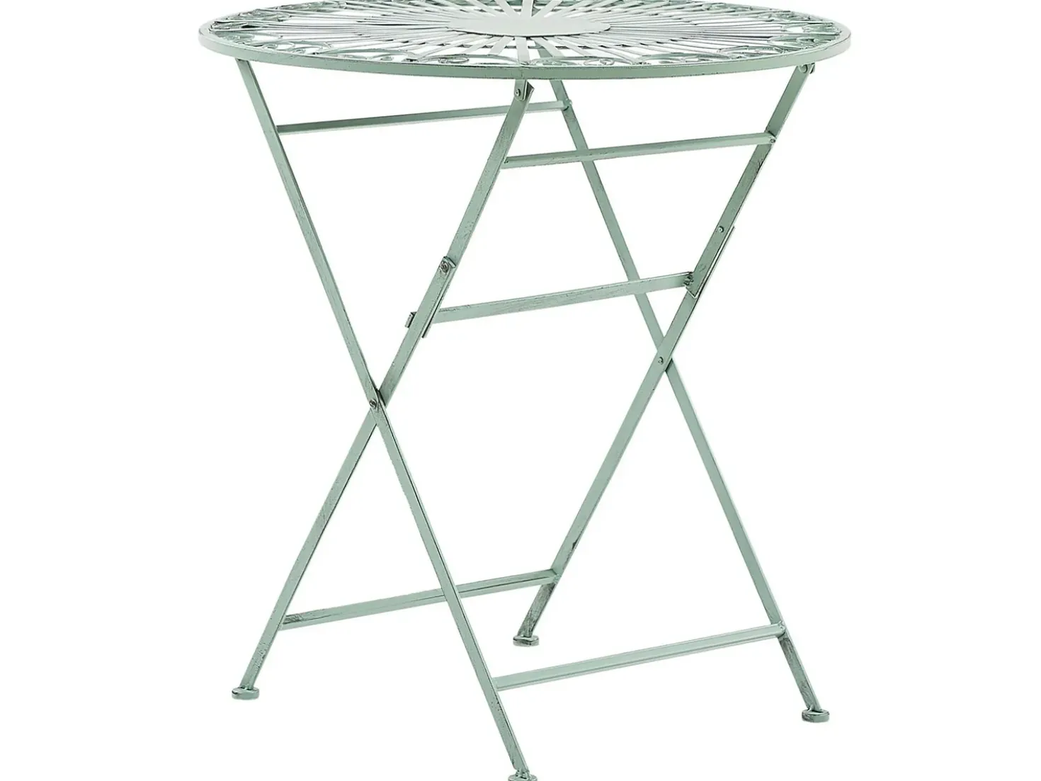 Set bistrot Pieghevole TRENTO Metallo Verde chiaro