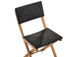 Set bistrot RIVAROTTA Legno d'acacia Marrone/Nero