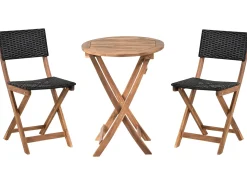 Set bistrot RIVAROTTA Legno d'acacia Marrone/Nero