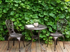 Set bistrot TRIORA/ANDALO Metallo Marrone