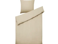 Set Copripiumino AVONDALE Raso di Cotone 135 x 200 cm Beige
