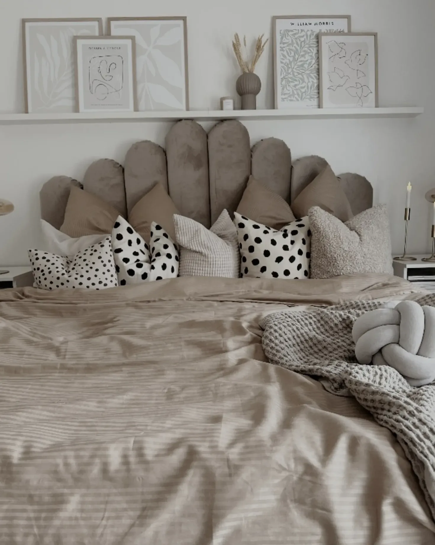 Set Copripiumino AVONDALE Raso di Cotone 135 x 200 cm Beige
