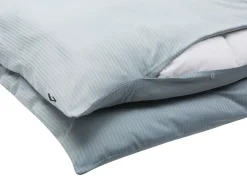 Set Copripiumino AVONDALE Raso di Cotone 220 x 240 cm Grigio