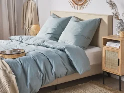 Set Copripiumino AVONDALE Raso di Cotone 220 x 240 cm Grigio