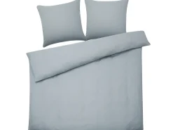 Set Copripiumino AVONDALE Raso di Cotone 220 x 240 cm Grigio