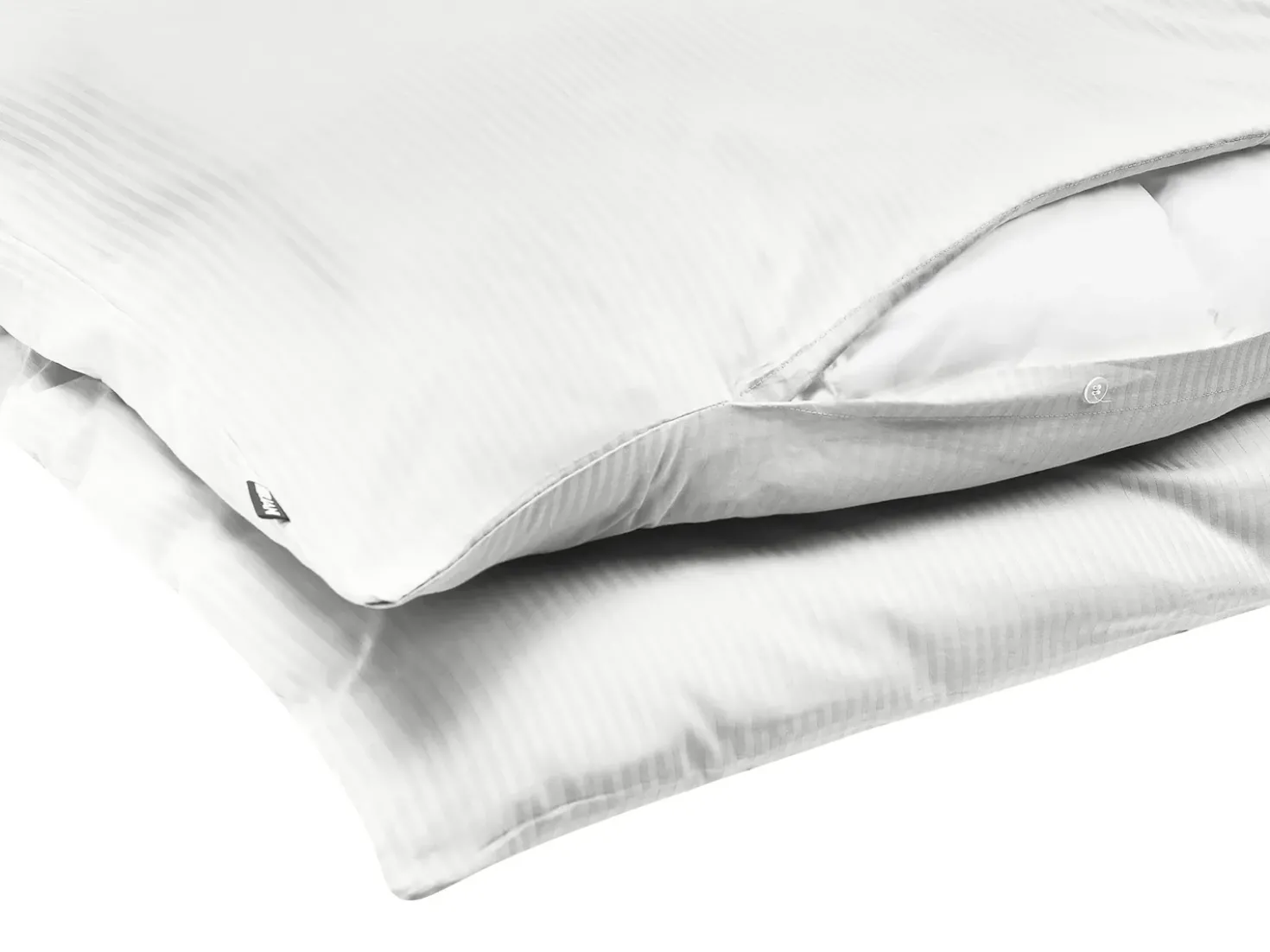 Set Copripiumino AVONDALE Raso di Cotone 155 x 220 cm Bianco