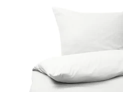 Set Copripiumino AVONDALE Raso di Cotone 155 x 220 cm Bianco